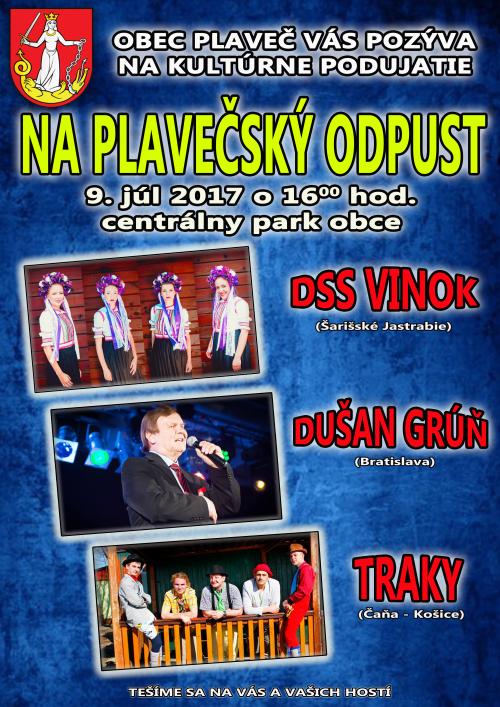 POZVÁNKA - NA PLAVEČSKÝ ODPUST 